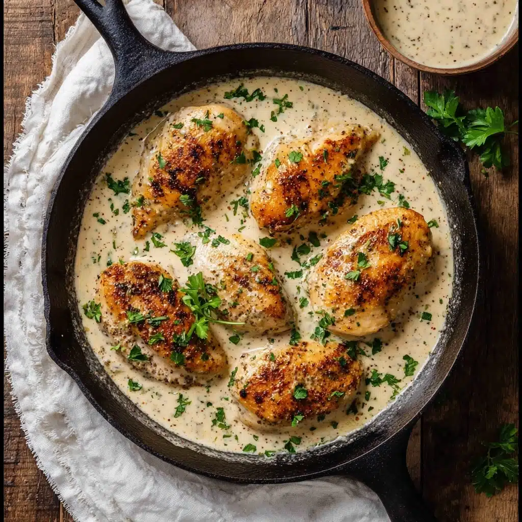 Creamy Oven Baked Chicken Thighs Recipe - Recipe Image