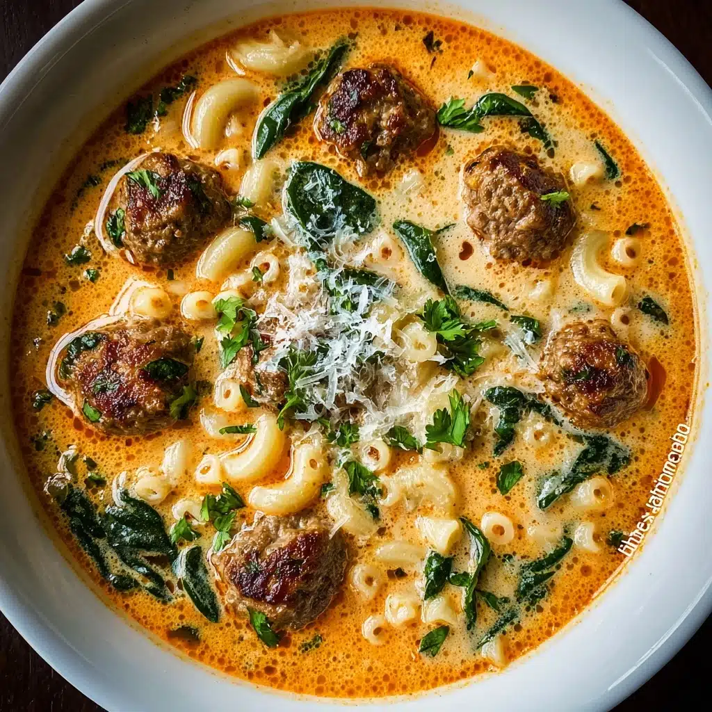 Creamy Italian Meatball Soup Recipe - Recipe Image