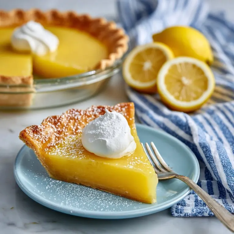 Impossible Lemon Pie Recipe