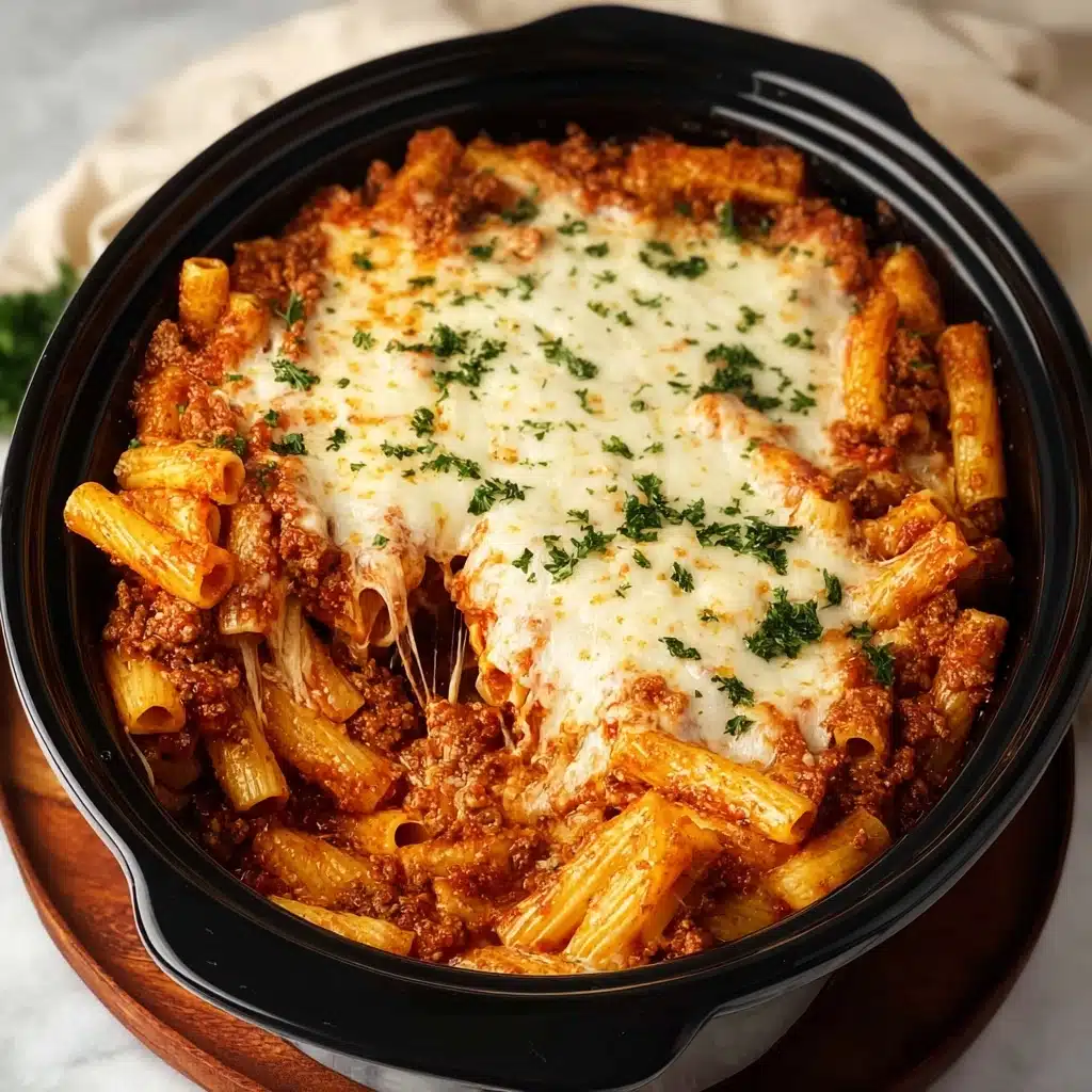 Slow Cooker Baked Ziti Recipe - Recipe Image