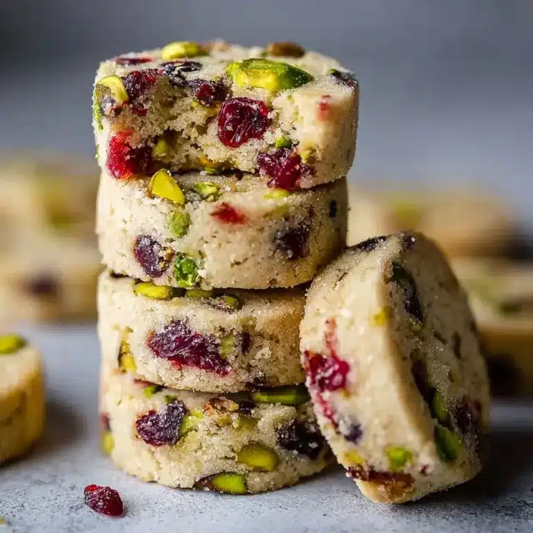 Cranberry Pistachio Shortbread Recipe
