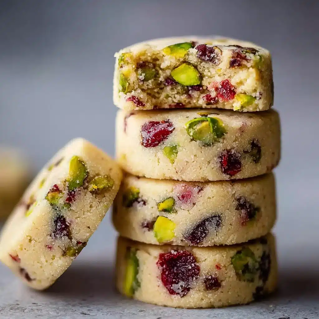 Cranberry Pistachio Shortbread Recipe - Recipe Image