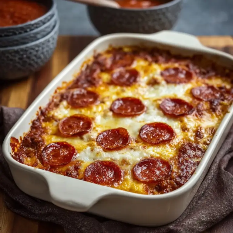 Pizza Style Cottage Cheese Bake Recipe