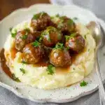 Slow Cooker Salisbury Steak Meatballs Recipe