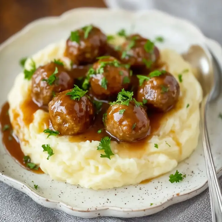 Slow Cooker Salisbury Steak Meatballs Recipe