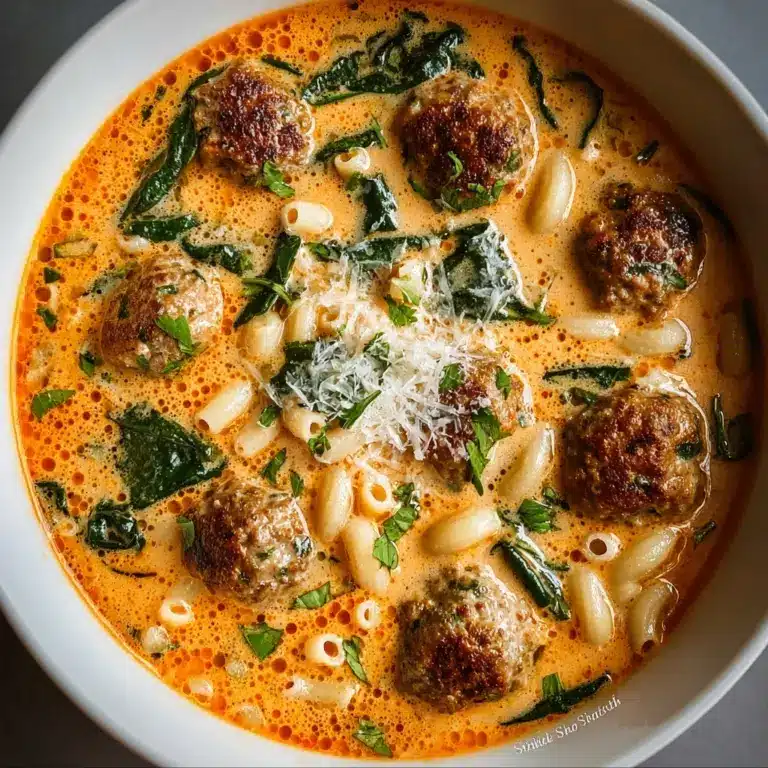 Creamy Italian Meatball Soup Recipe