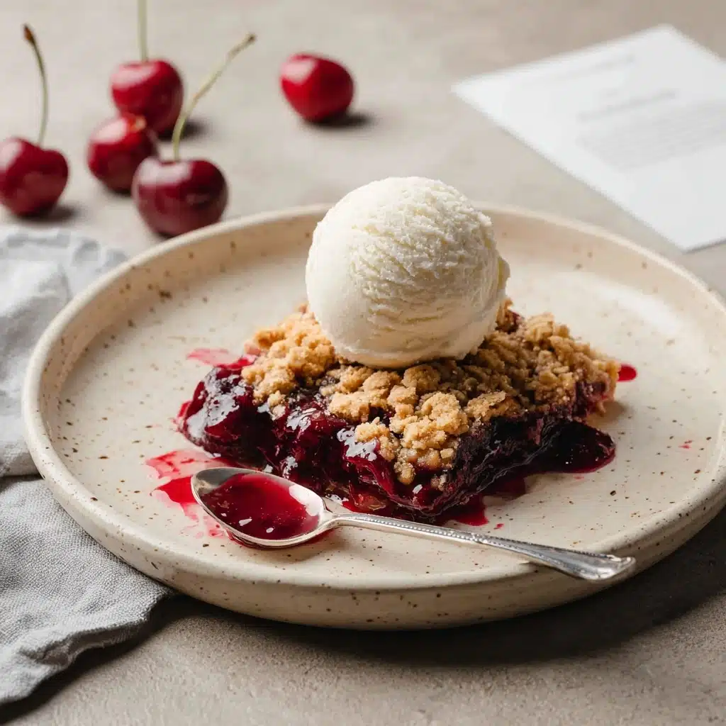 Homemade Cherry Crisp Recipe - Recipe Image