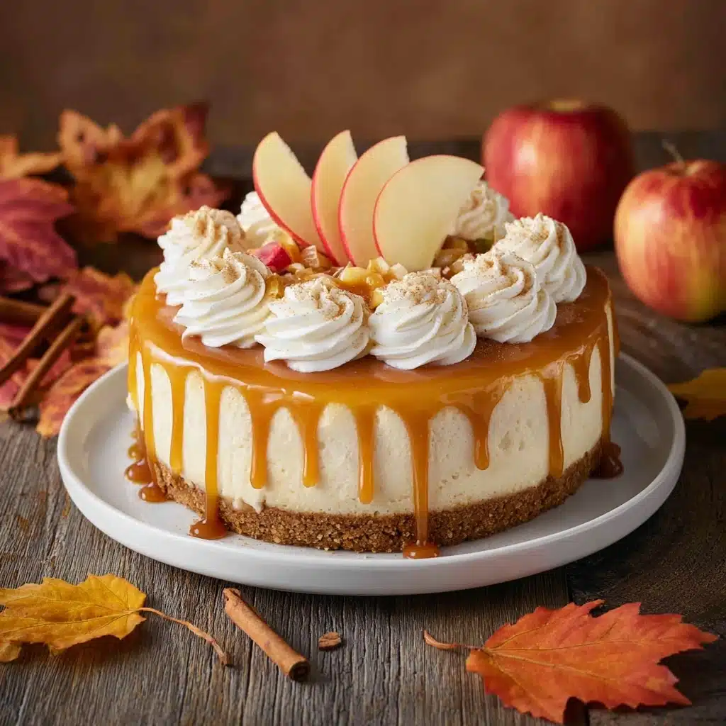 Easy Apple Cider Cheesecake Recipe - Recipe Image
