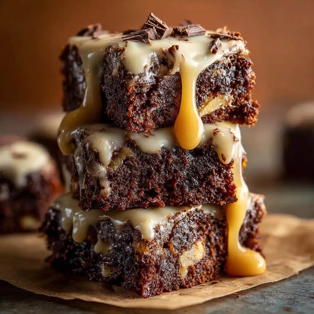 Banana Bread Brownies With Glaze Recipe - Recipe Image