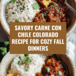 Savory Carne Con Chile Colorado Recipe
