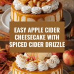 Easy Apple Cider Cheesecake Recipe