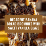 Banana Bread Brownies With Glaze Recipe