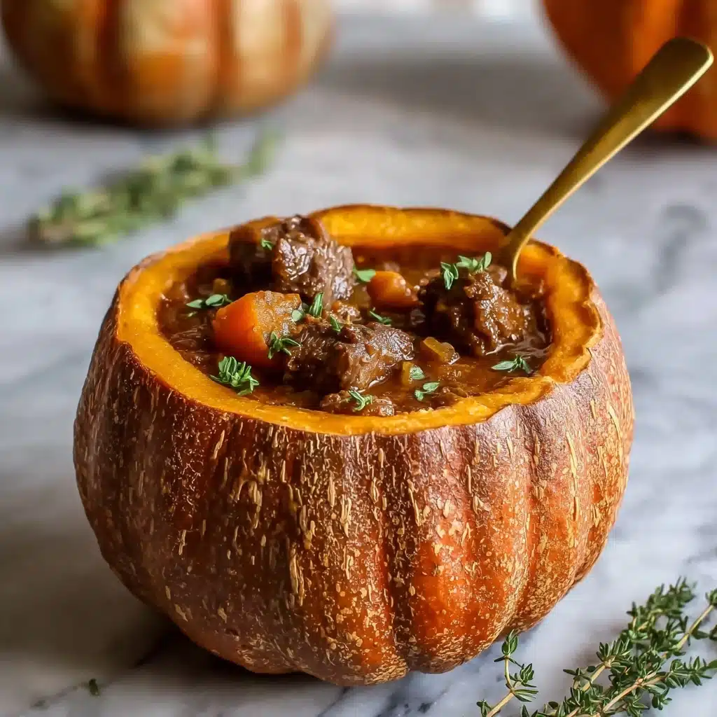 mpkin Beef Stew in Roasted Pumpkin Bowls Recipe - Recipe Image