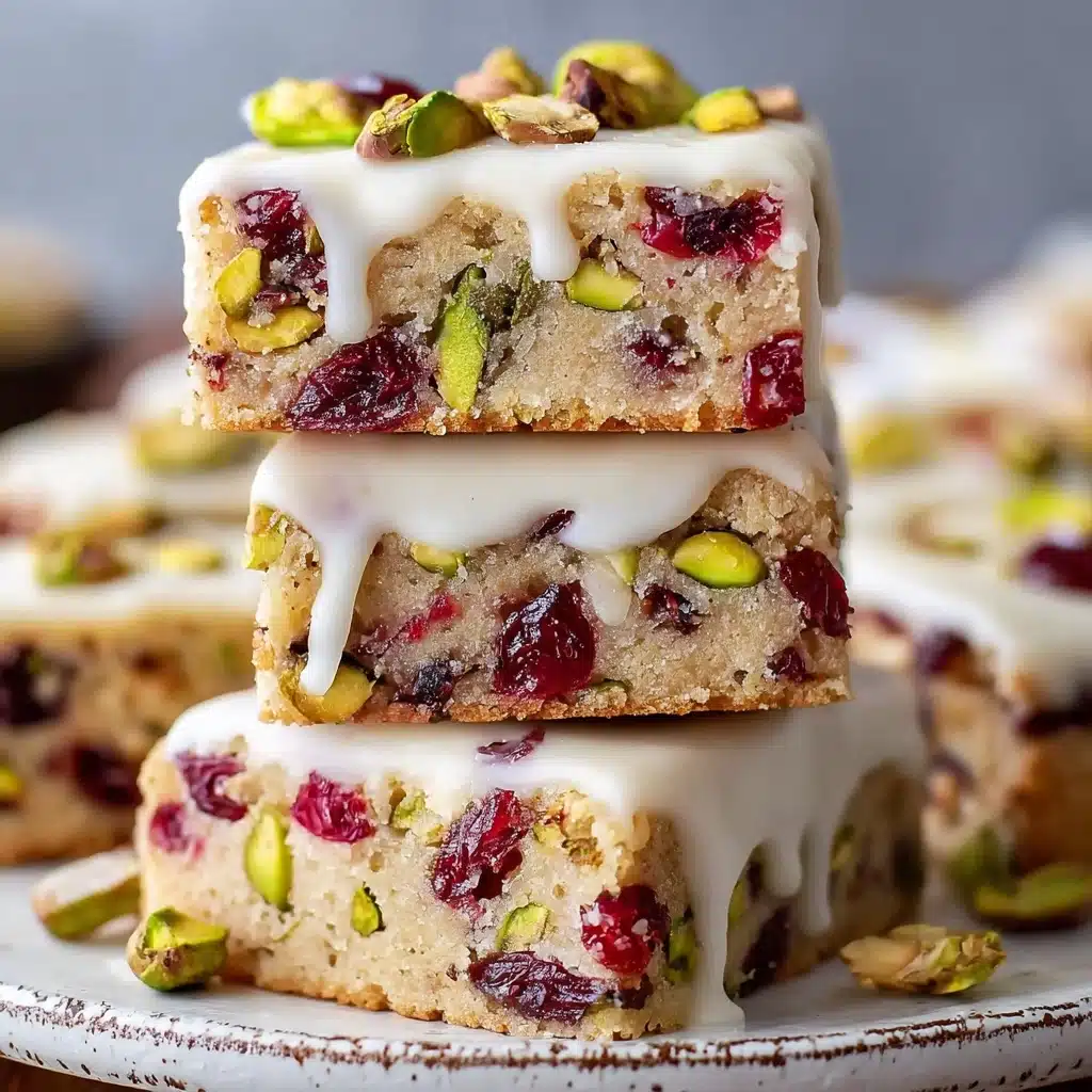Cranberry Pistachio Shortbread Cookies Recipe - Recipe Image