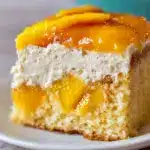 Best Peach Cake with Brown Sugar Frosting Recipe