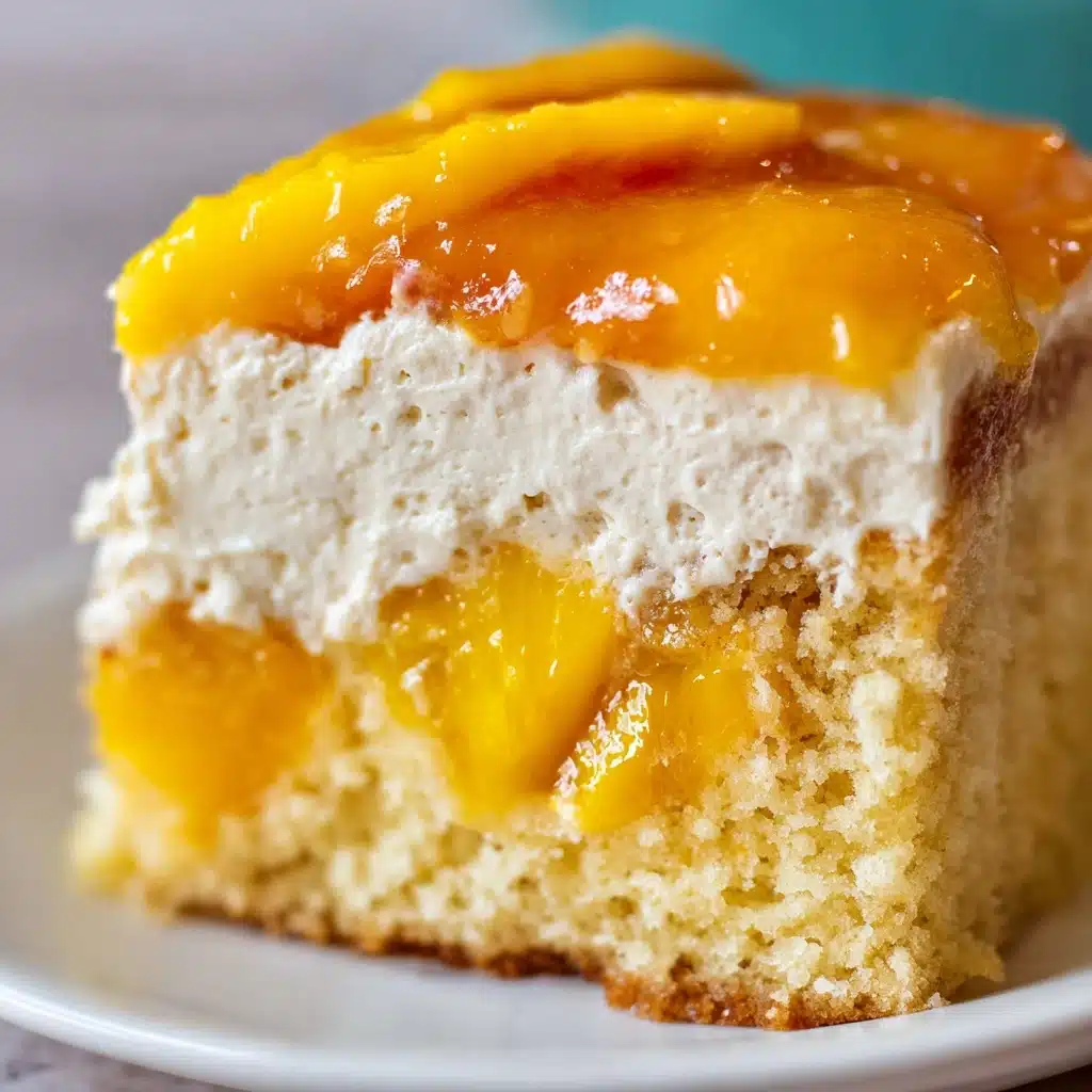 Best Peach Cake with Brown Sugar Frosting Recipe - Recipe Image