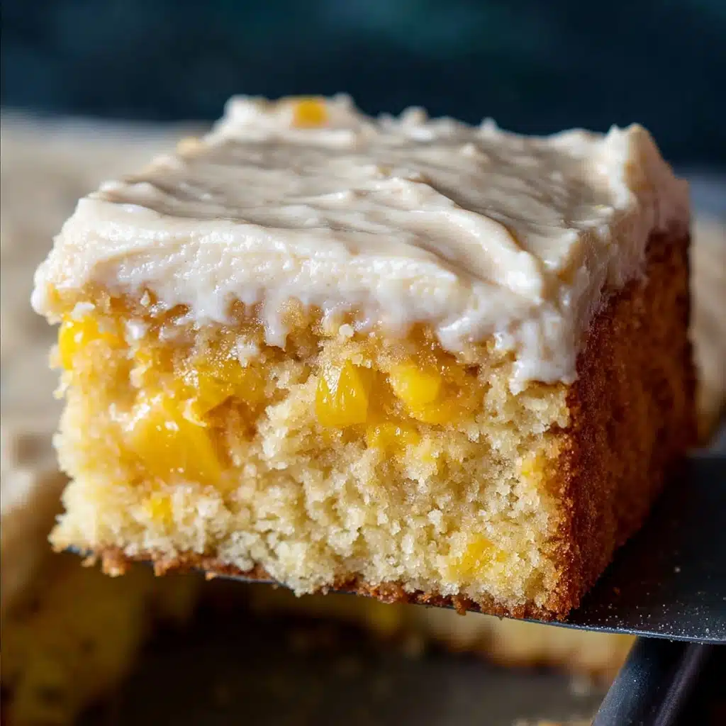 Best Peach Cake with Brown Sugar Frosting Recipe - Recipe Image