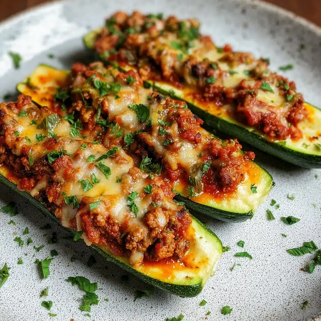 Easy Stuffed Zucchini Boats Recipe - Recipe Image