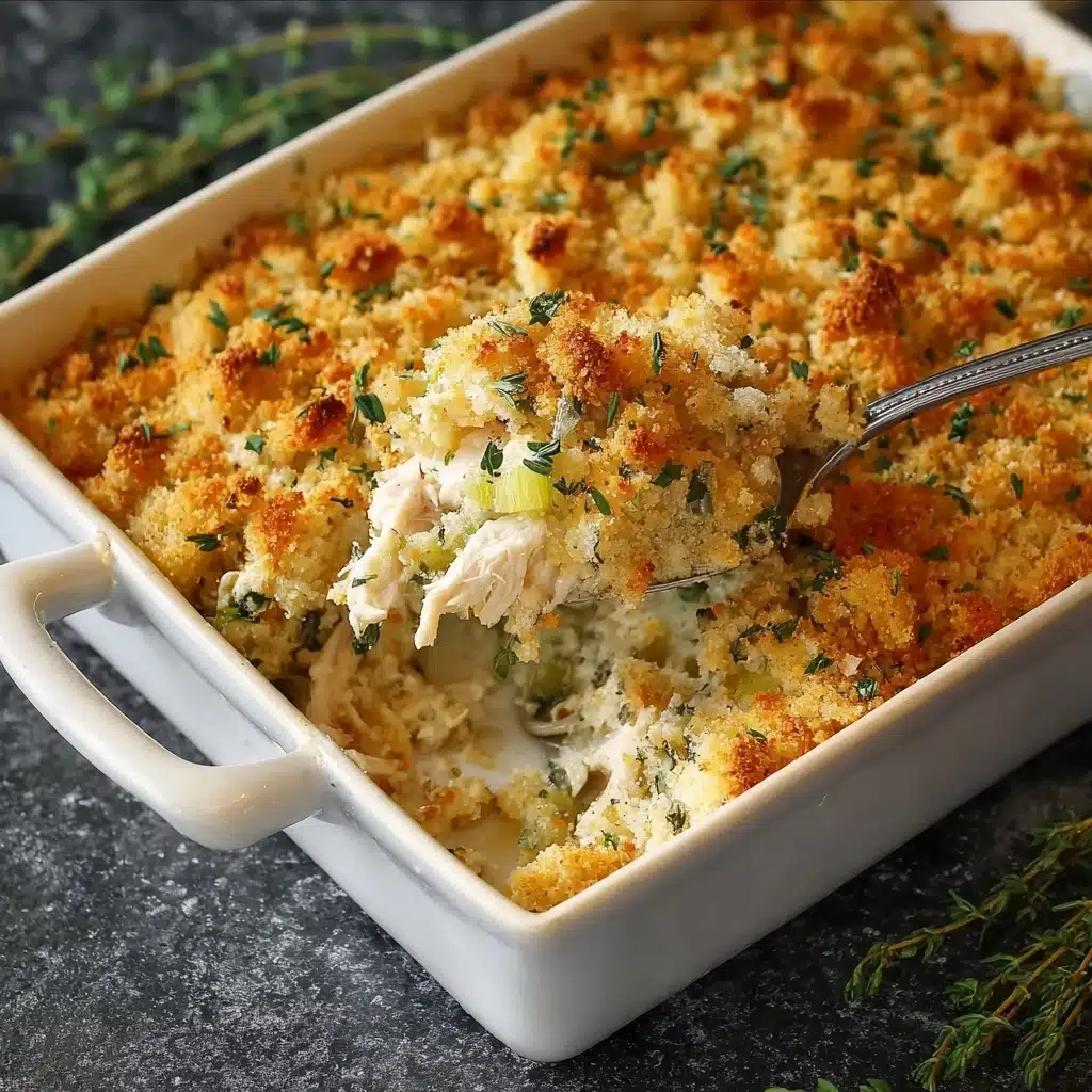 Easy Chicken & Stuffing Casserole Recipe - Recipe Image