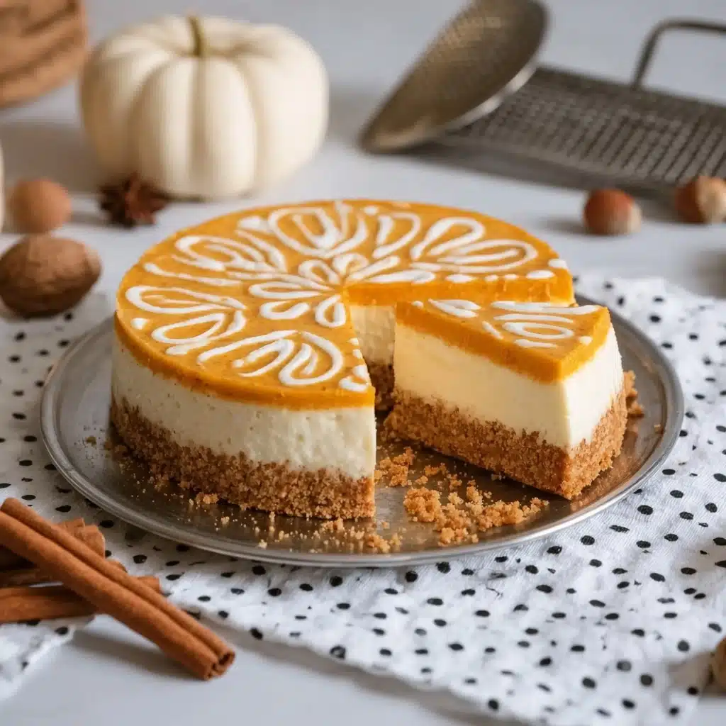 Pumpkin Swirl Cheesecake Recipe Card Recipe - Recipe Image