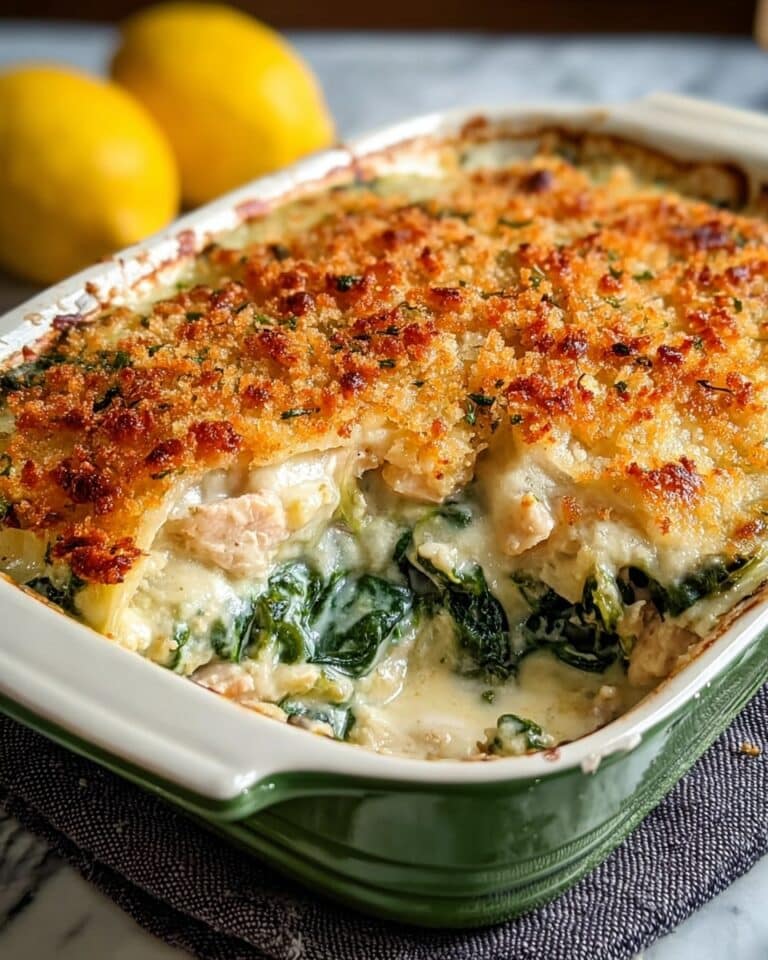 Low Carb Keto Tuna Casserole with Spinach Recipe