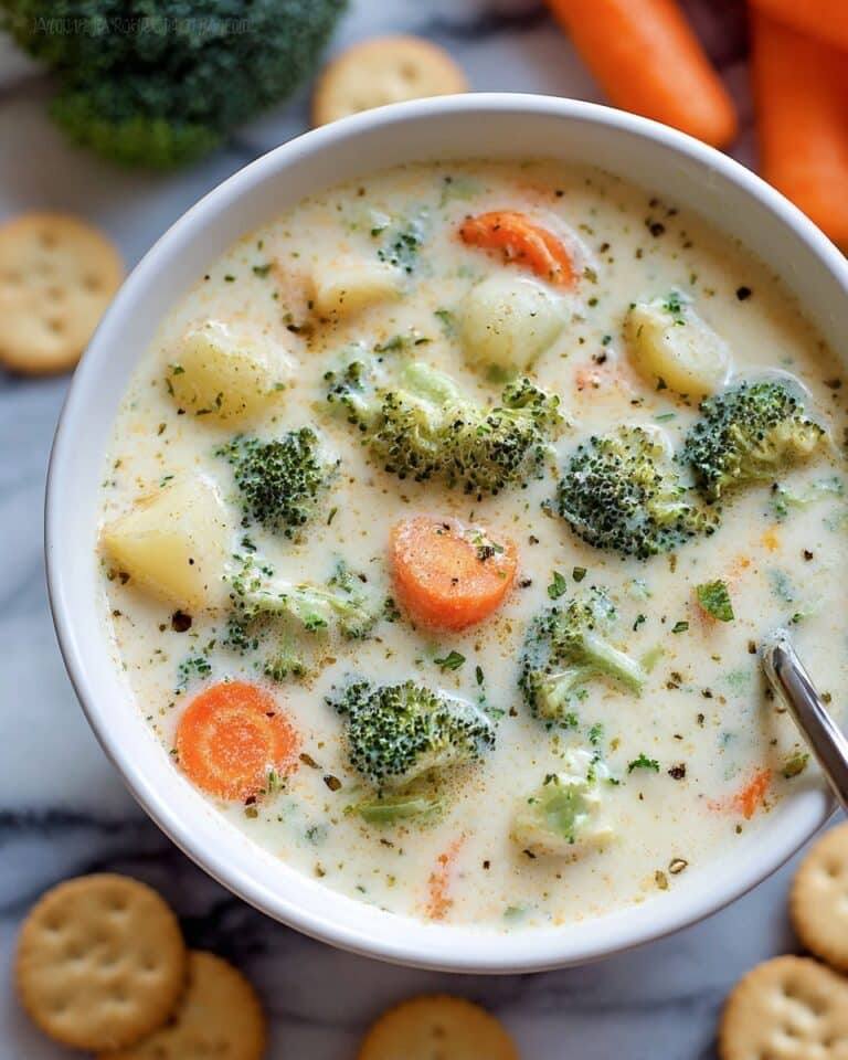 Cheesy Vegetable Chowder Recipe