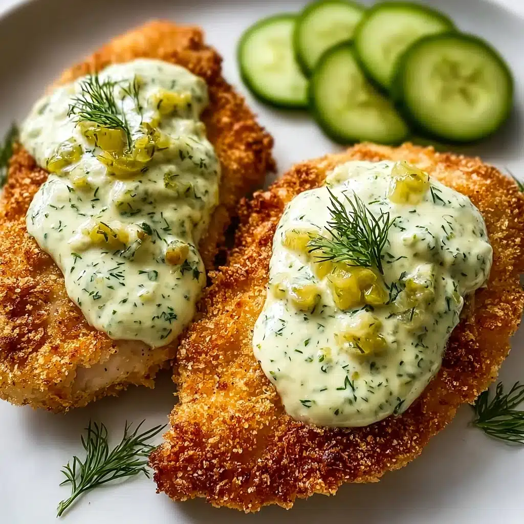 Crispy Dill Pickle Parmesan Chicken Recipe - Recipe Image