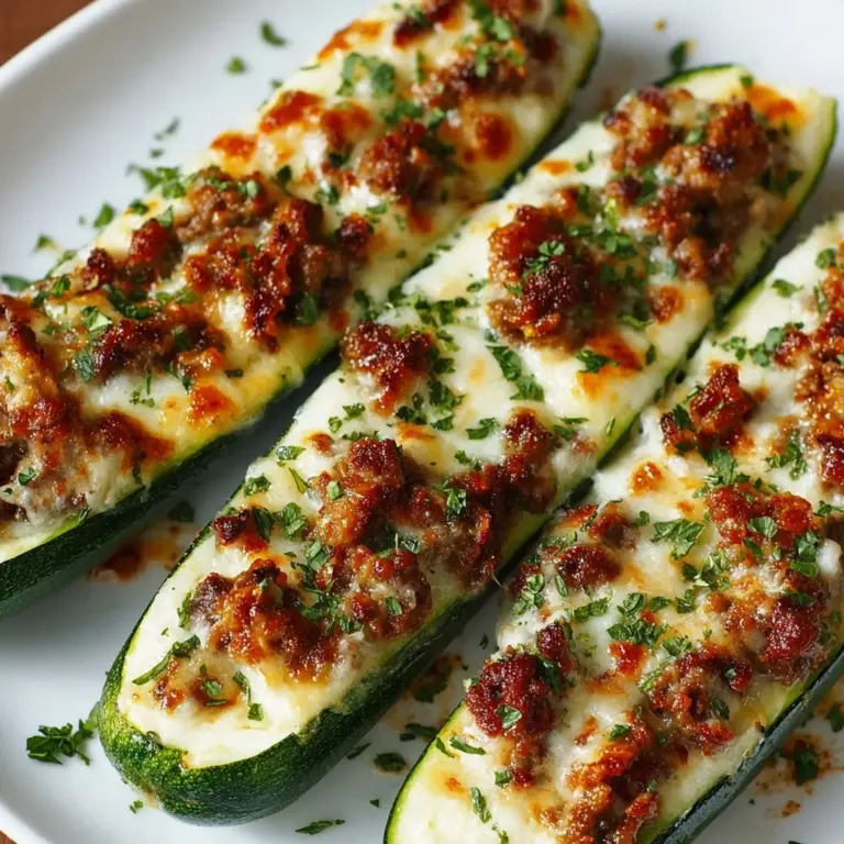 Easy Stuffed Zucchini Boats Recipe