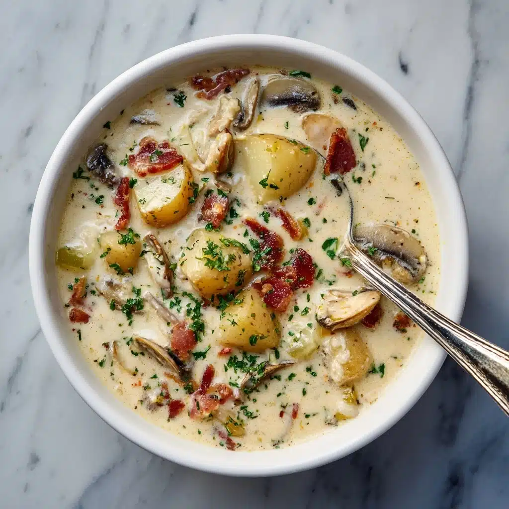 Creamy New England Clam Chowder Recipe - Recipe Image
