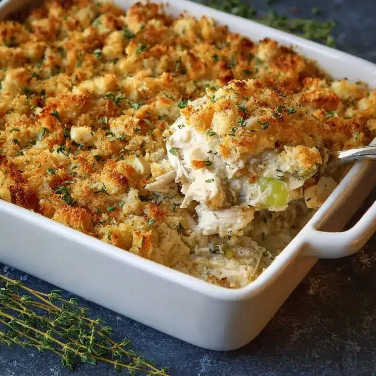 Easy Chicken & Stuffing Casserole Recipe