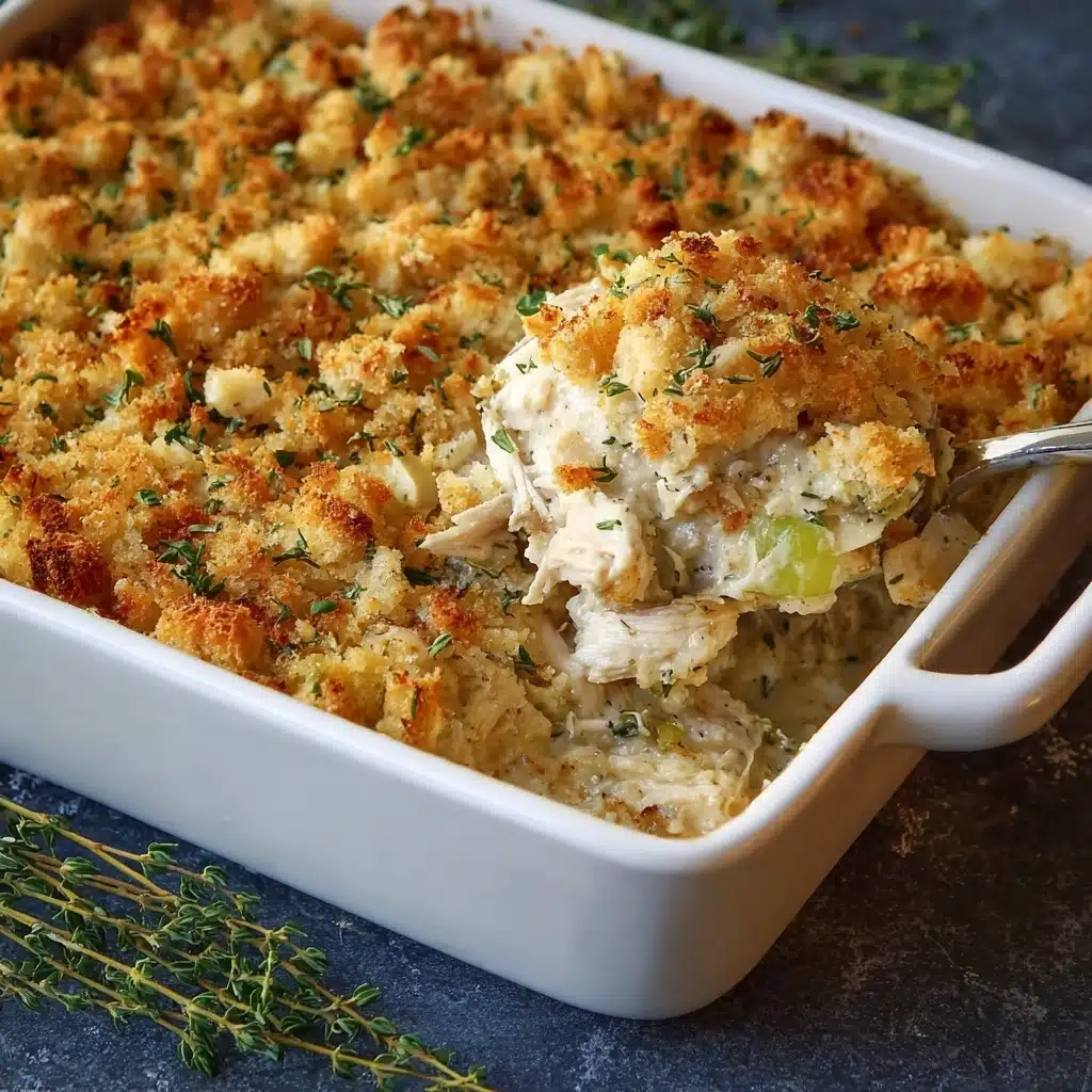 Easy Chicken & Stuffing Casserole Recipe - Recipe Image
