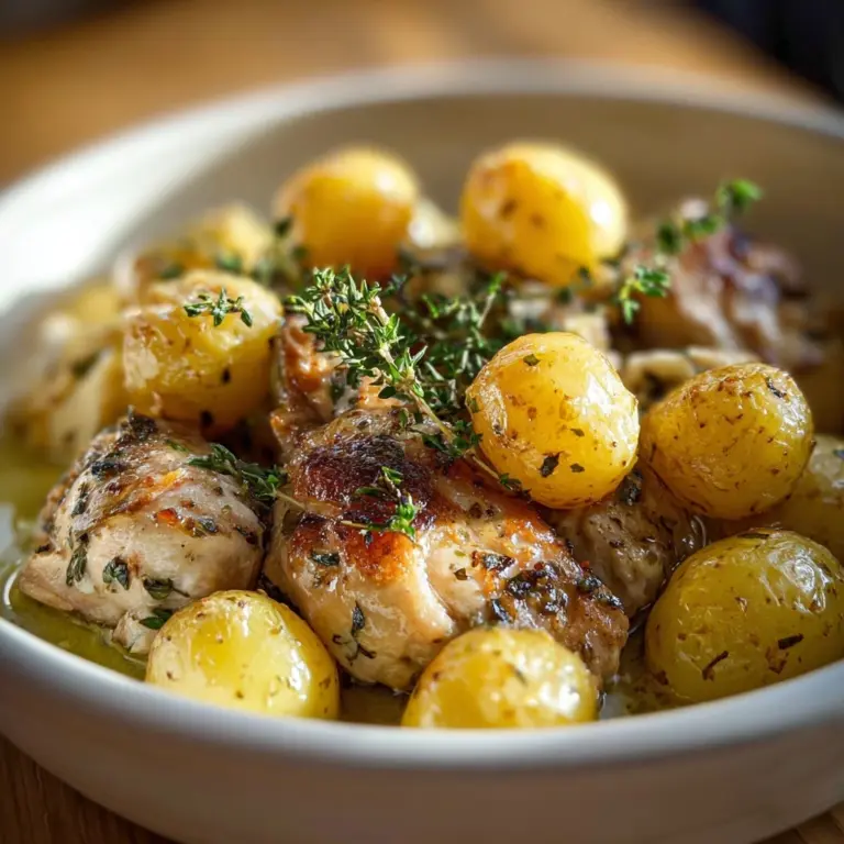 Crockpot Garlic Parmesan Chicken and Potatoes Recipe