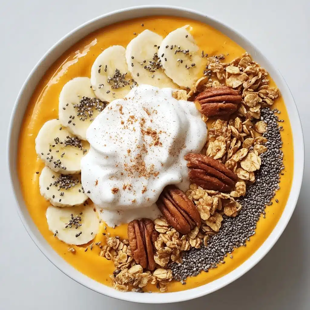 Cozy Pumpkin Pie Smoothie Bowl Creamy Fall Delight Recipe - Recipe Image