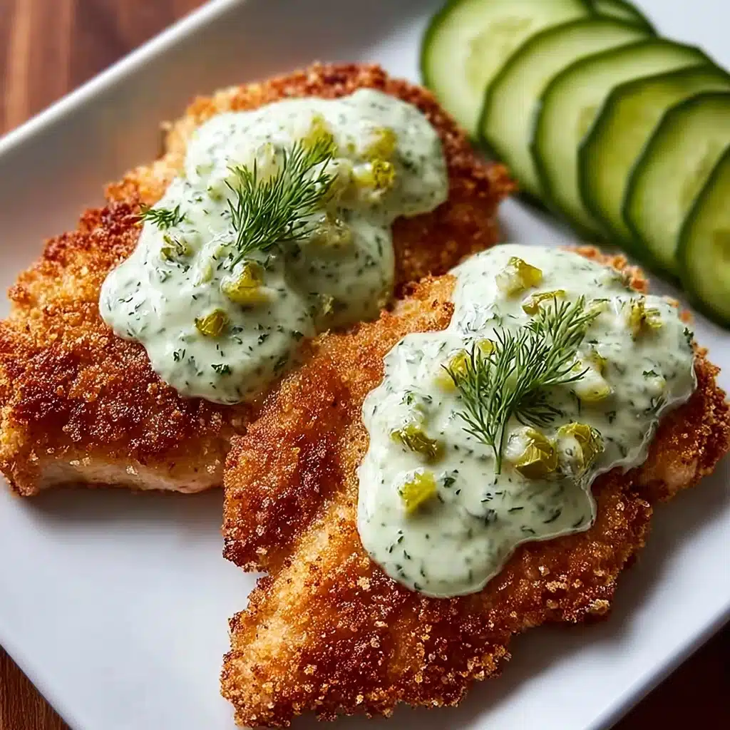 Crispy Dill Pickle Parmesan Chicken Recipe - Recipe Image