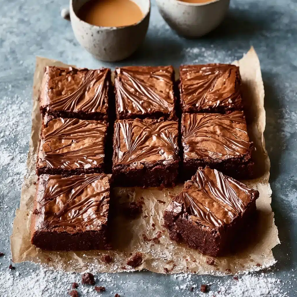 Decadent Nutella Brownies Recipe - Recipe Image