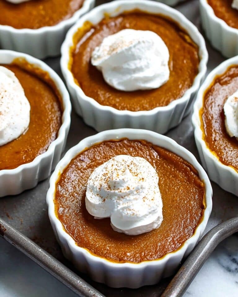Keto Mini Crustless Pumpkin Pie Recipe