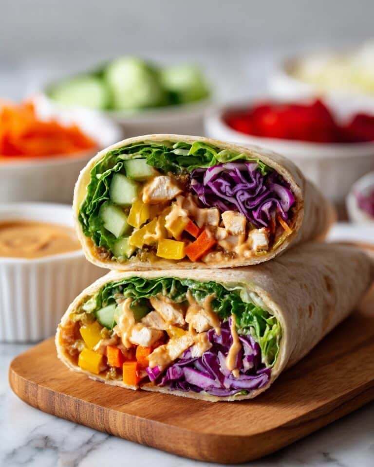 Thai Peanut Chicken Wraps Recipe