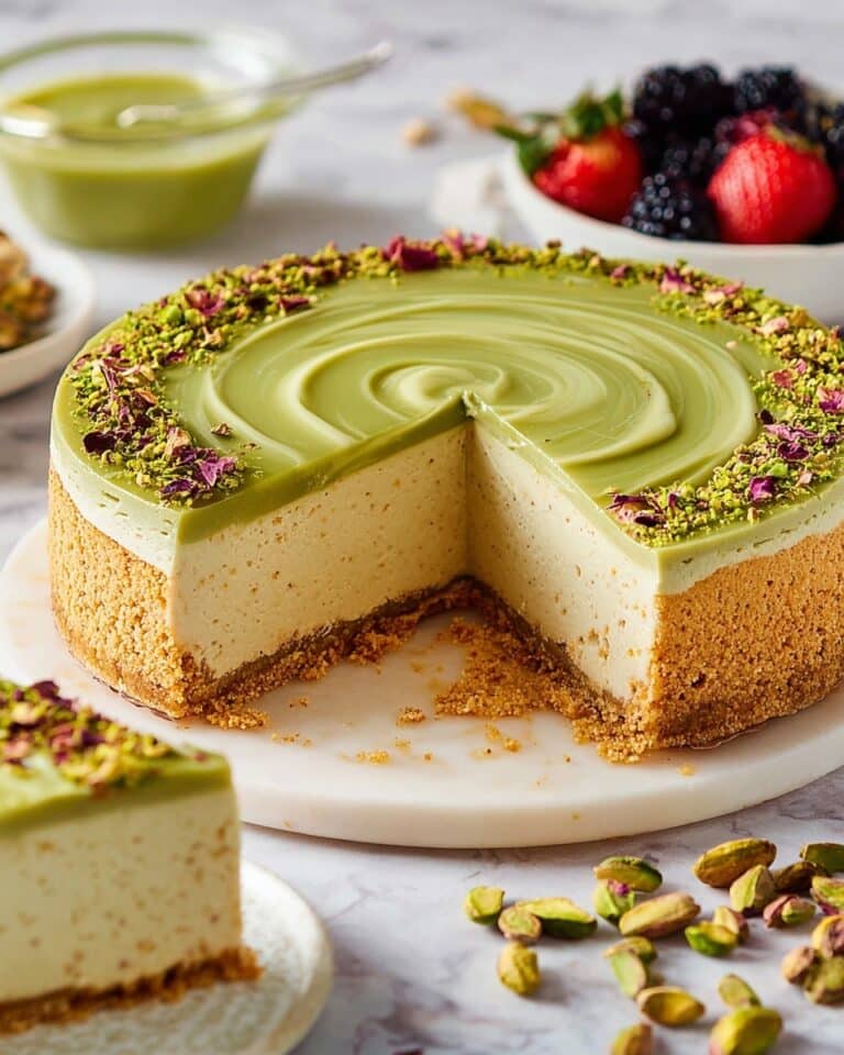 No Bake Pistachio Cheesecake Recipe