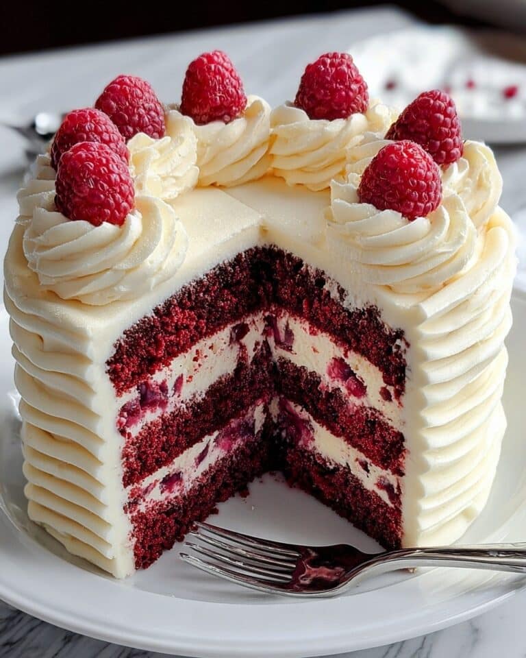 White Chocolate Raspberry Dream Cake Recipe