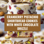 Cranberry Pistachio Shortbread Cookies Recipe