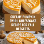 Pumpkin Swirl Cheesecake Recipe Card Recipe