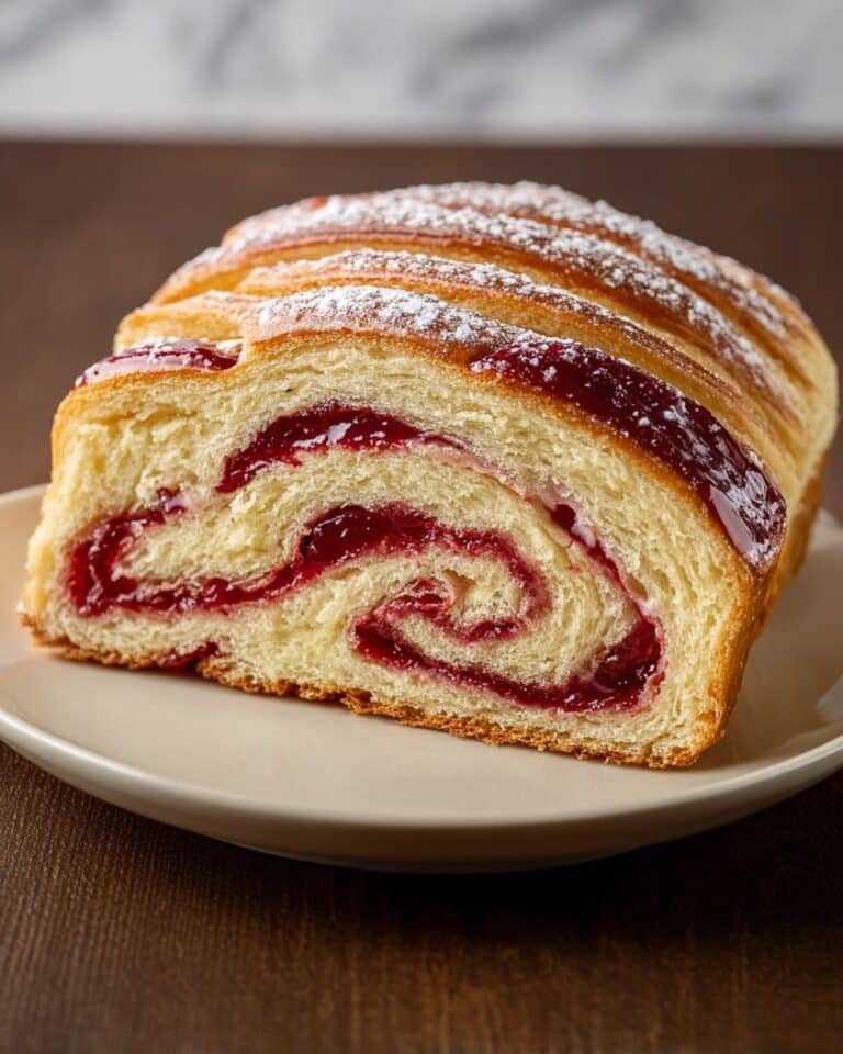 Raspberry Swirl Brioche Loaf Recipe