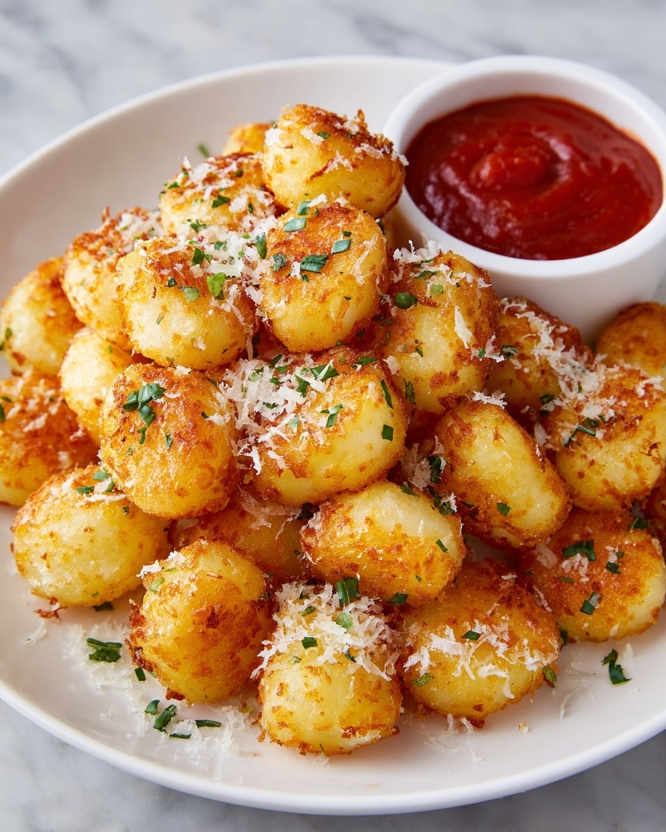 Inside a black air fryer basket with a hole-patterned bottom, there are fifteen small, oval-shaped potatoes arranged in a single layer. Each potato has a golden-brown color with a slightly crispy texture, showing some darker spots of seasoning on their skin. The air fryer basket is set against a white marbled surface, creating a clean and simple background. The photo taken with an iphone --ar 4:5 --v 7