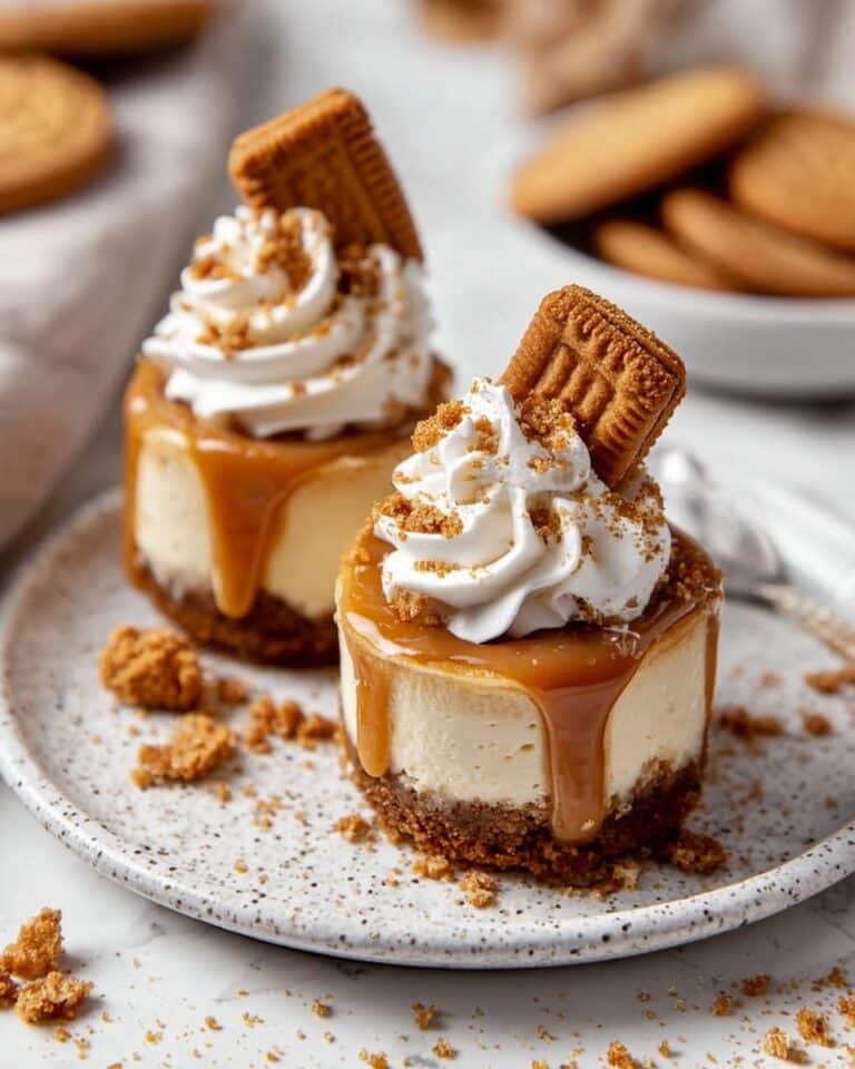 No Bake Mini Biscoff Cheesecakes Recipe