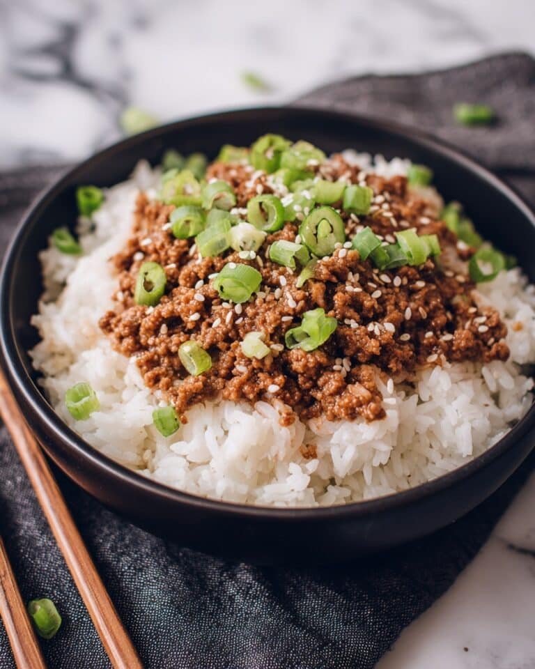 Korean Ground Beef Bowl Recipe