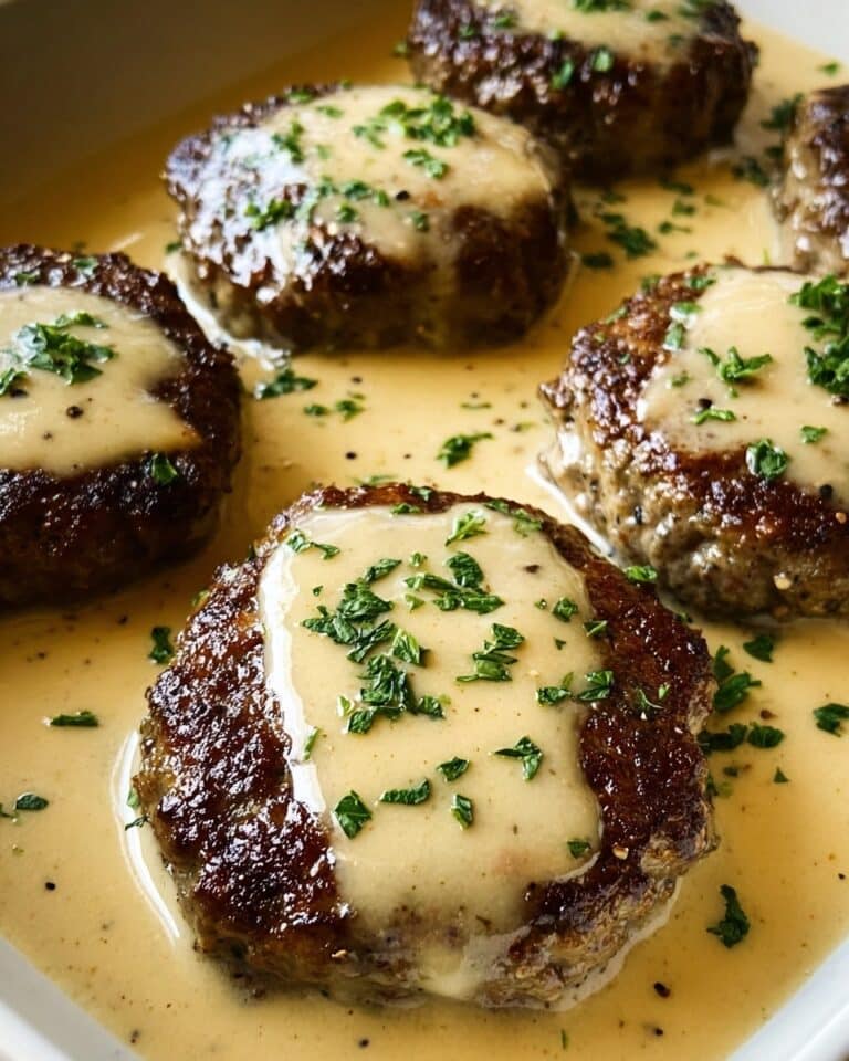 Amish Hamburger Steak Bake Recipe