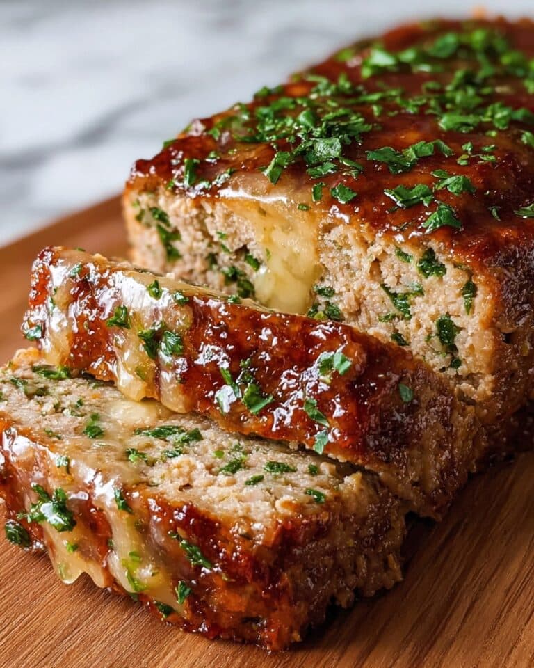 Juicy Garlic Parmesan Chicken Meatloaf Recipe