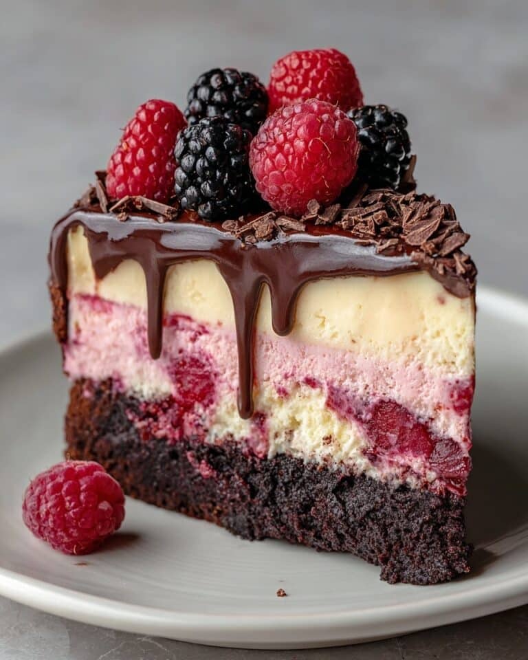 Dark Chocolate Raspberry Cheesecake Recipe