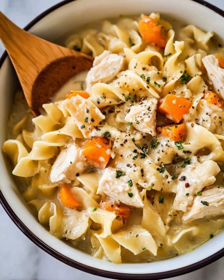 Creamy Chicken Pot Pie Pasta Recipe
