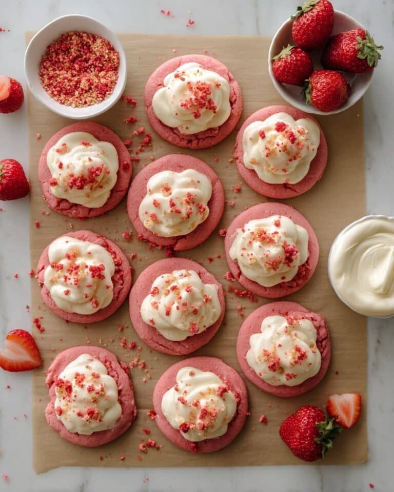 Strawberry Crunch Shortcake Cookies Recipe